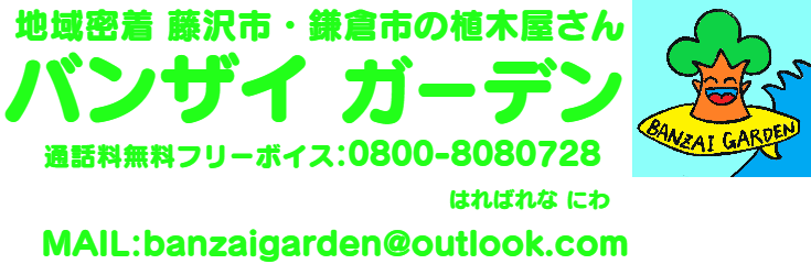 湘南藤沢市鎌倉市の植木屋バンザイガーデンのタイトル